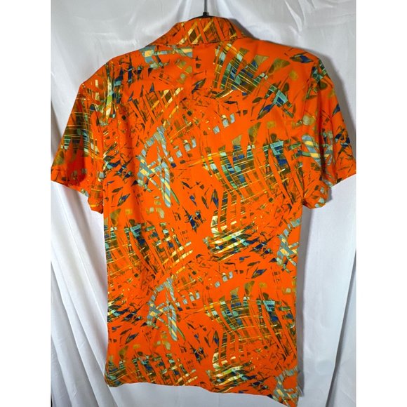 All in Motion Men's Short Sleeve Resort T-Shirt, Coral Orange, Size S, NWT - Picture 5 of 5